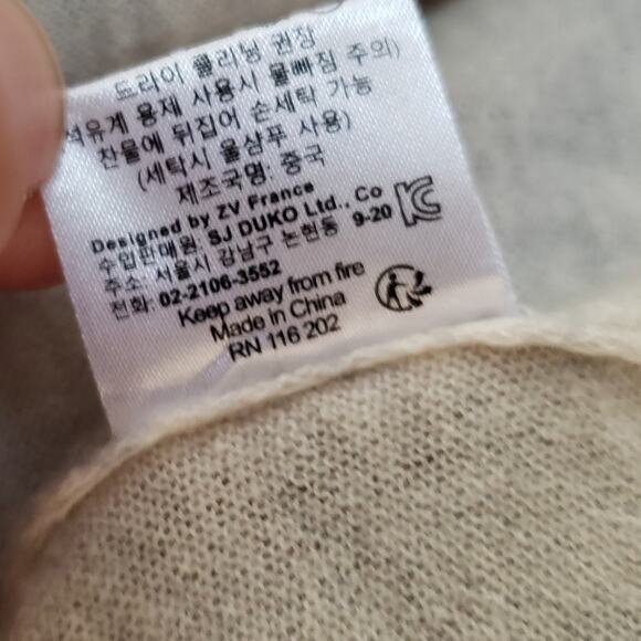 ZADIG & VOLTAIRE 100% Cashmere Cardigan Sweater Lightweight Distressed Small - Picture 7 of 16